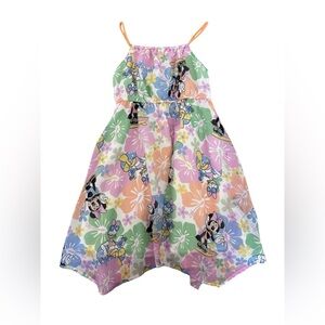 Disney H&M ASYMMETRIC CHIFFON DRESS Minnie Daisy 4T Summer Beachy